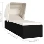 Sun lounger with hood and cream synthetic rattan cushion by vidaXL, Loungers - Ref: Foro24-46246, Price: 159,15 €, Discount: %