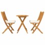 Juego Bistro de Jardín 3 pcs Marrón Madera de Acacia Sólida en Conjuntos de jardín | Comprar online en Foru.es