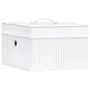 Cajas de almacenamiento de bambú 4 unidades blanco de vidaXL, Cestas para almacenaje - Ref: Foro24-320766, Precio: 51,65 €, D...