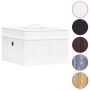 Cajas de almacenamiento de bambú 4 unidades blanco de vidaXL, Cestas para almacenaje - Ref: Foro24-320766, Precio: 52,78 €, D...
