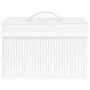 Cajas de almacenamiento de bambú 4 unidades blanco de vidaXL, Cestas para almacenaje - Ref: Foro24-320766, Precio: 51,65 €, D...