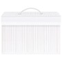 Cajas de almacenamiento de bambú 4 unidades blanco de vidaXL, Cestas para almacenaje - Ref: Foro24-320766, Precio: 52,78 €, D...
