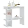 White plywood bar table with storage shelf 100x50x101.5cm by vidaXL, Kitchen and dining tables - Ref: Foro24-809449, Price: 9...