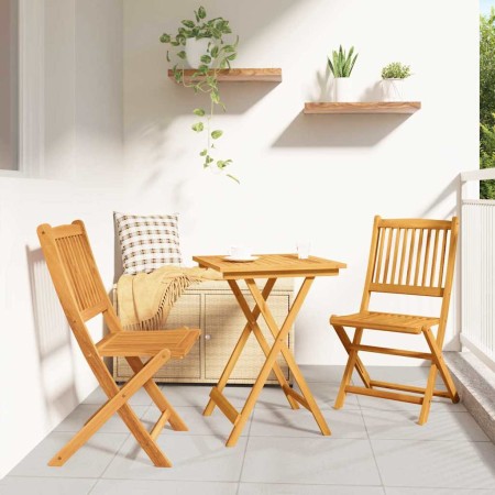 Juego Bistro de Jardín 3 pcs Marrón Madera de Acacia Sólida en Conjuntos de jardín | Comprar online en Foru.es