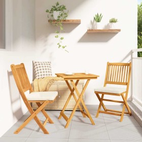 Juego Bistro de Jardín 3 pcs Marrón Madera de Acacia Sólida en Conjuntos de jardín | Comprar online en Foru.es