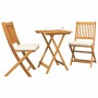 Juego Bistro de Jardín 3 pcs Marrón Madera de Acacia Sólida en Conjuntos de jardín | Comprar online en Foru.es
