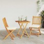 Juego Bistro de Jardín 3 pcs Marrón Madera de Acacia Sólida en Conjuntos de jardín | Comprar online en Foru.es
