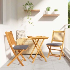 Juego Bistro de Jardín 3 pcs Marrón Madera de Acacia Sólida en Conjuntos de jardín | Comprar online en Foru.es