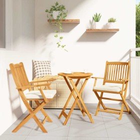 Silla Plegable con cojín 2 pcs Blanco 49 x 57.5 x 92cm en Sillas de jardín | Comprar online en Foru.es