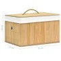Cajas de almacenamiento de bambú 4 unidades de vidaXL, Cestas para almacenaje - Ref: Foro24-320765, Precio: 46,88 €, Descuent...