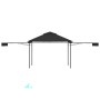 Cenador con tejado doble extensible antracita 3x3x2,75m 180g/m² de vidaXL, Carpas y cenadores - Ref: Foro24-48004, Precio: 24...