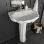 Freistehendes Waschbecken aus weißer Keramik, 580 x 510 x 200 mm von vidaXL, Sinkt - Ref: Foro24-143005, Preis: 200,24 €, Rab...