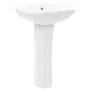 White ceramic freestanding washbasin 580x510x200 mm by vidaXL, Sinks - Ref: Foro24-143005, Price: 200,24 €, Discount: %
