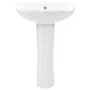 White ceramic freestanding washbasin 580x510x200 mm by vidaXL, Sinks - Ref: Foro24-143005, Price: 200,24 €, Discount: %