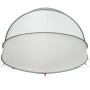Cúpula para piscina Manual Gris y naranja 430 x 430 x 210 cm en Cubiertas de piscina | Comprar online en Foru.es
