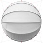 Cúpula para piscina Manual Gris y naranja 430 x 430 x 210 cm en Cubiertas de piscina | Comprar online en Foru.es
