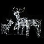 Renos de Navidad de luces 229 LEDs 3 piezas de vidaXL, Luces de Navidad - Ref: Foro24-51011, Precio: 90,21 €, Descuento: %