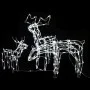 Renos de Navidad de luces 229 LEDs 3 piezas de vidaXL, Luces de Navidad - Ref: Foro24-51011, Precio: 88,86 €, Descuento: %