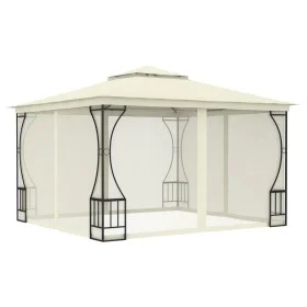 Cenador con redes color crema 300x300x265 cm de vidaXL, Carpas y cenadores - Ref: Foro24-48595, Precio: 355,01 €, Descuento: %