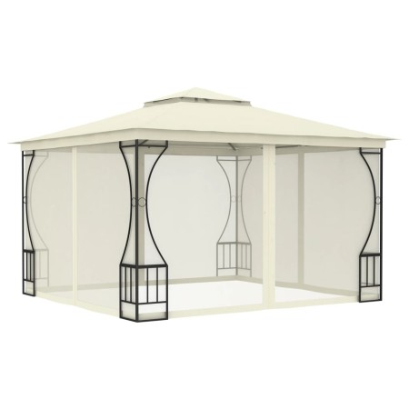 Cenador con redes color crema 300x300x265 cm de vidaXL, Carpas y cenadores - Ref: Foro24-48595, Precio: 368,89 €, Descuento: %
