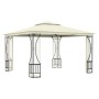 Cenador con redes color crema 300x300x265 cm de vidaXL, Carpas y cenadores - Ref: Foro24-48595, Precio: 368,89 €, Descuento: %