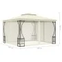 Cenador con redes color crema 300x300x265 cm de vidaXL, Carpas y cenadores - Ref: Foro24-48595, Precio: 355,01 €, Descuento: %