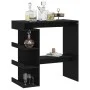 Black plywood storage shelf bar table 100x50x101.5 cm by vidaXL, Kitchen and dining tables - Ref: Foro24-809450, Price: 86,48...