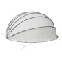Cúpula para piscina Manual Gris y naranja 592 x 590 x 275 cm en Cubiertas de piscina | Comprar online en Foru.es