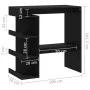 Black plywood storage shelf bar table 100x50x101.5 cm by vidaXL, Kitchen and dining tables - Ref: Foro24-809450, Price: 86,48...