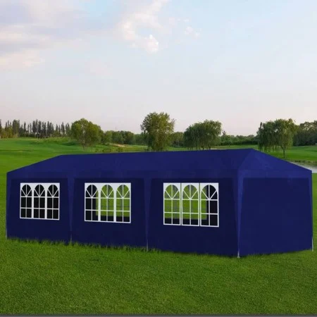 Carpa para celebraciones azul 3x9 m de vidaXL, Carpas y cenadores - Ref: Foro24-90339, Precio: 148,44 €, Descuento: %