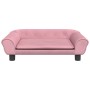 Cama para perros de terciopelo rosa 70x48x22 cm de vidaXL, Camas para perros - Ref: Foro24-172015, Precio: 72,55 €, Descuento: %