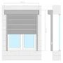 Persiana de aluminio blanca 140x150 cm de vidaXL, Contraventanas - Ref: Foro24-144974, Precio: 249,79 €, Descuento: %
