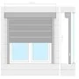 Anthrazitgraues Aluminiumrollo 100x100 cm von vidaXL, Fensterläden - Ref: Foro24-144978, Preis: 193,03 €, Rabatt: %