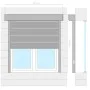 Anthrazitgraues Aluminiumrollo 100x100 cm von vidaXL, Fensterläden - Ref: Foro24-144978, Preis: 193,03 €, Rabatt: %