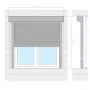 Persiana enrollable aluminio blanca 160x150 cm de vidaXL, Contraventanas - Ref: Foro24-144975, Precio: 350,34 €, Descuento: %