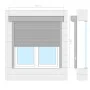 Persiana enrollable aluminio blanca 160x150 cm de vidaXL, Contraventanas - Ref: Foro24-144975, Precio: 350,34 €, Descuento: %