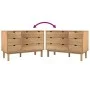 OTTA chest of drawers solid pine wood 111x43x73.5 cm by vidaXL, Drawers - Ref: Foro24-348585, Price: 194,14 €, Discount: %