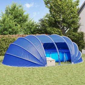 Tienda de piscina tipo cúpula Azul 640 x 432 x 205 cm en Cubiertas de piscina | Comprar online en Foru.es