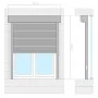 Weiße Aluminiumjalousie 70x100 cm von vidaXL, Fensterläden - Ref: Foro24-144964, Preis: 129,34 €, Rabatt: %