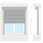 Persiana de aluminio blanca 100x130 cm de vidaXL, Contraventanas - Ref: Foro24-144968, Precio: 214,74 €, Descuento: %
