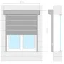 Persiana de aluminio blanca 80x100 cm de vidaXL, Contraventanas - Ref: Foro24-144965, Precio: 170,08 €, Descuento: %