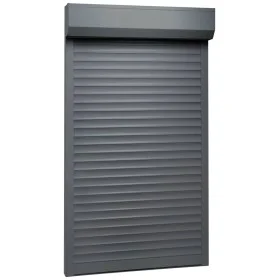 Persiana de aluminio gris antracita 100x210 cm de vidaXL, Contraventanas - Ref: Foro24-144981, Precio: 315,51 €, Descuento: %