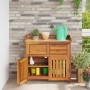 Armario de Jardín con cajón con puerta Natural 78 x 36,5 x 78cm en Armarios y almacenamiento | Comprar online en Foru.es