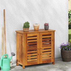 Armario de Jardín con estante con puerta Natural 75 x 35 x 70cm en Armarios y almacenamiento | Comprar online en Foru.es