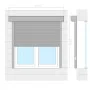 Anthrazitgraue Aluminium-Jalousie 160x150 cm von vidaXL, Fensterläden - Ref: Foro24-144987, Preis: 349,86 €, Rabatt: %