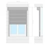 Anthrazitgraues Aluminiumrollo 110x220 cm von vidaXL, Fensterläden - Ref: Foro24-144983, Preis: 353,47 €, Rabatt: %
