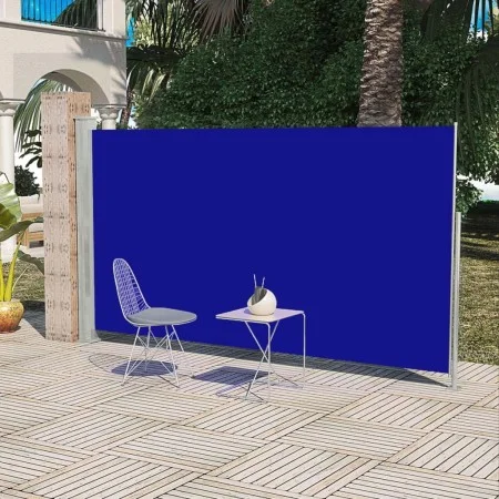 Toldo lateral de jardín o terraza azul 160x300 cm de vidaXL, Sombrillas - Ref: Foro24-41045, Precio: 76,38 €, Descuento: %