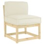 Cojín Crema 60 x 40 x 12 cm Tela Oxford en Decoración | Comprar online en Foru.es