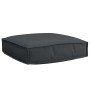Cojín Negro 60 x 60 x 12 cm Tela Oxford en Decoración | Comprar online en Foru.es