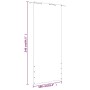 Toldo para balcón de tela oxford azul 100x240 cm de vidaXL, Sombrillas - Ref: Foro24-148534, Precio: 28,10 €, Descuento: %